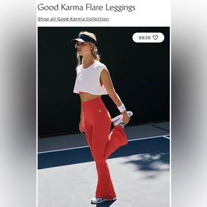 NWOT Free People Movement Good Karma Flare Leggings M